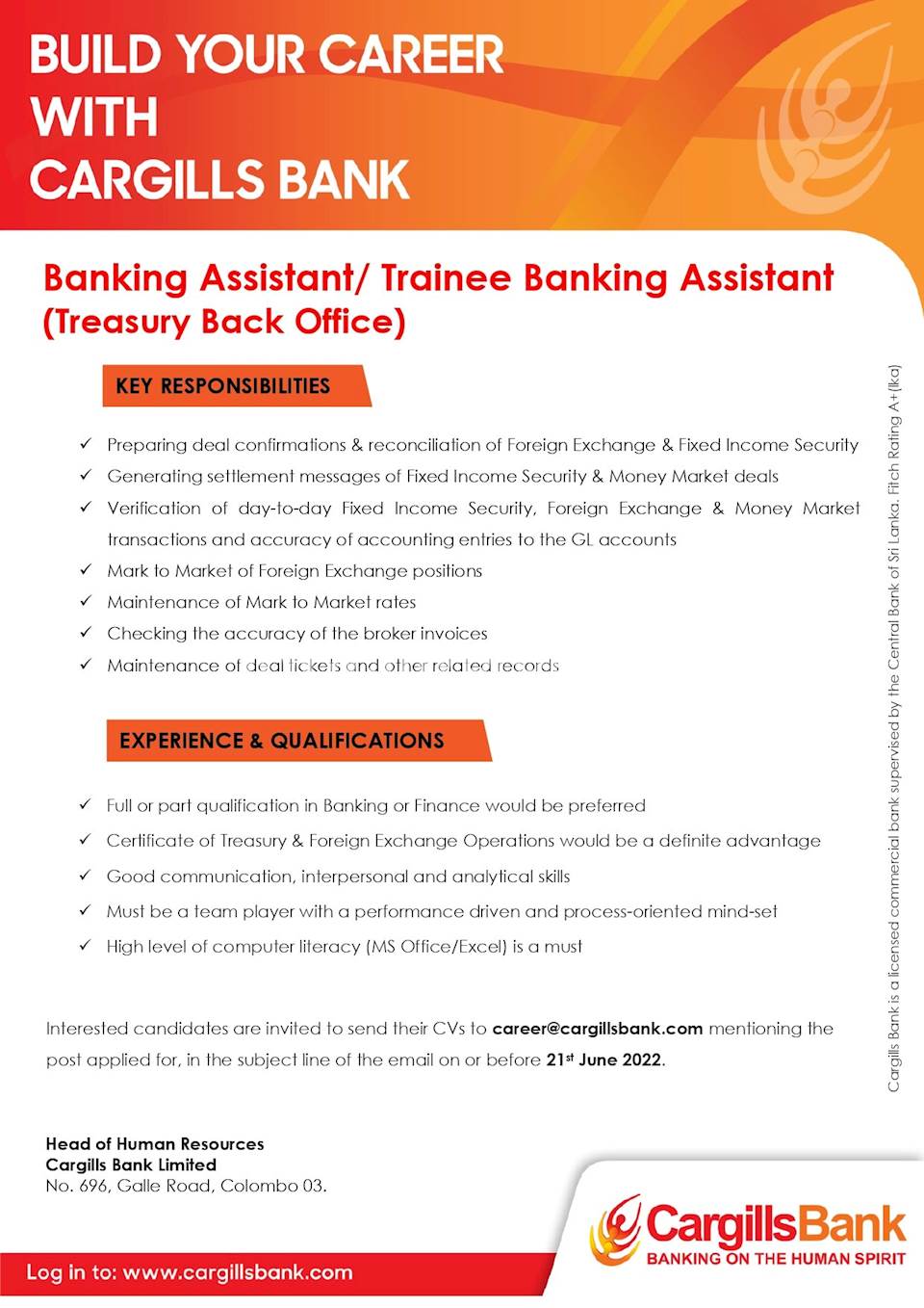 Banking Assistant/Trainee Banking Assistant