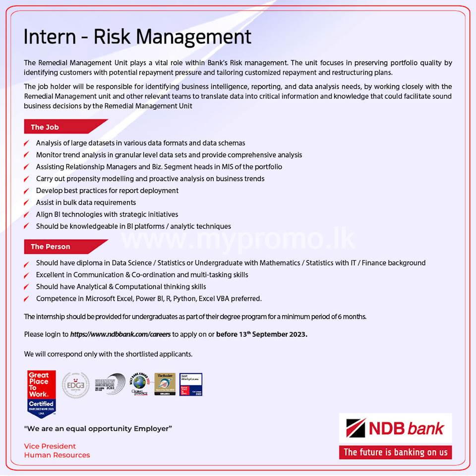  Intern - Risk Management