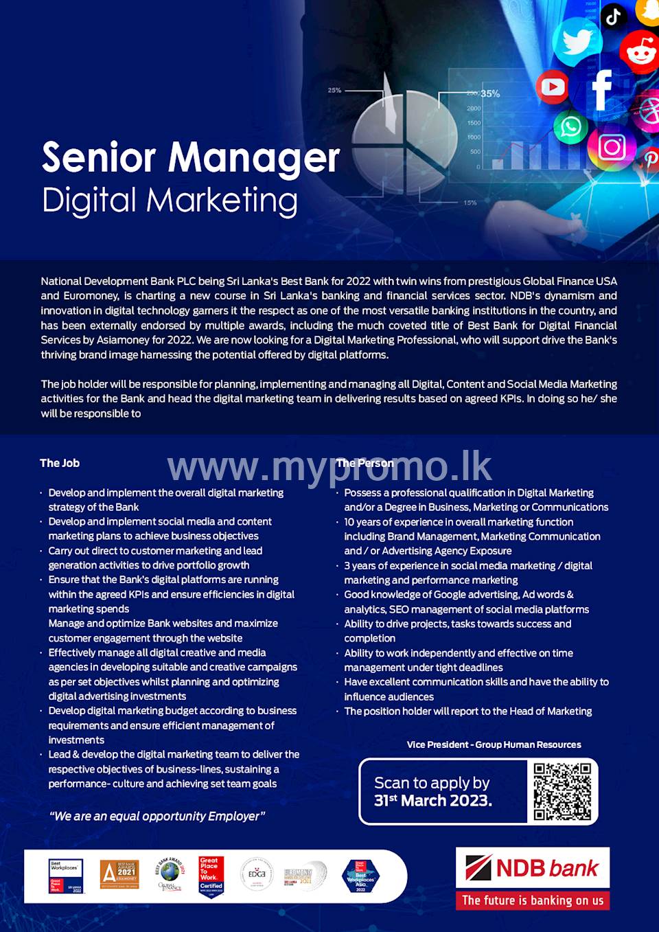  Senior Manager - Digital Marketing