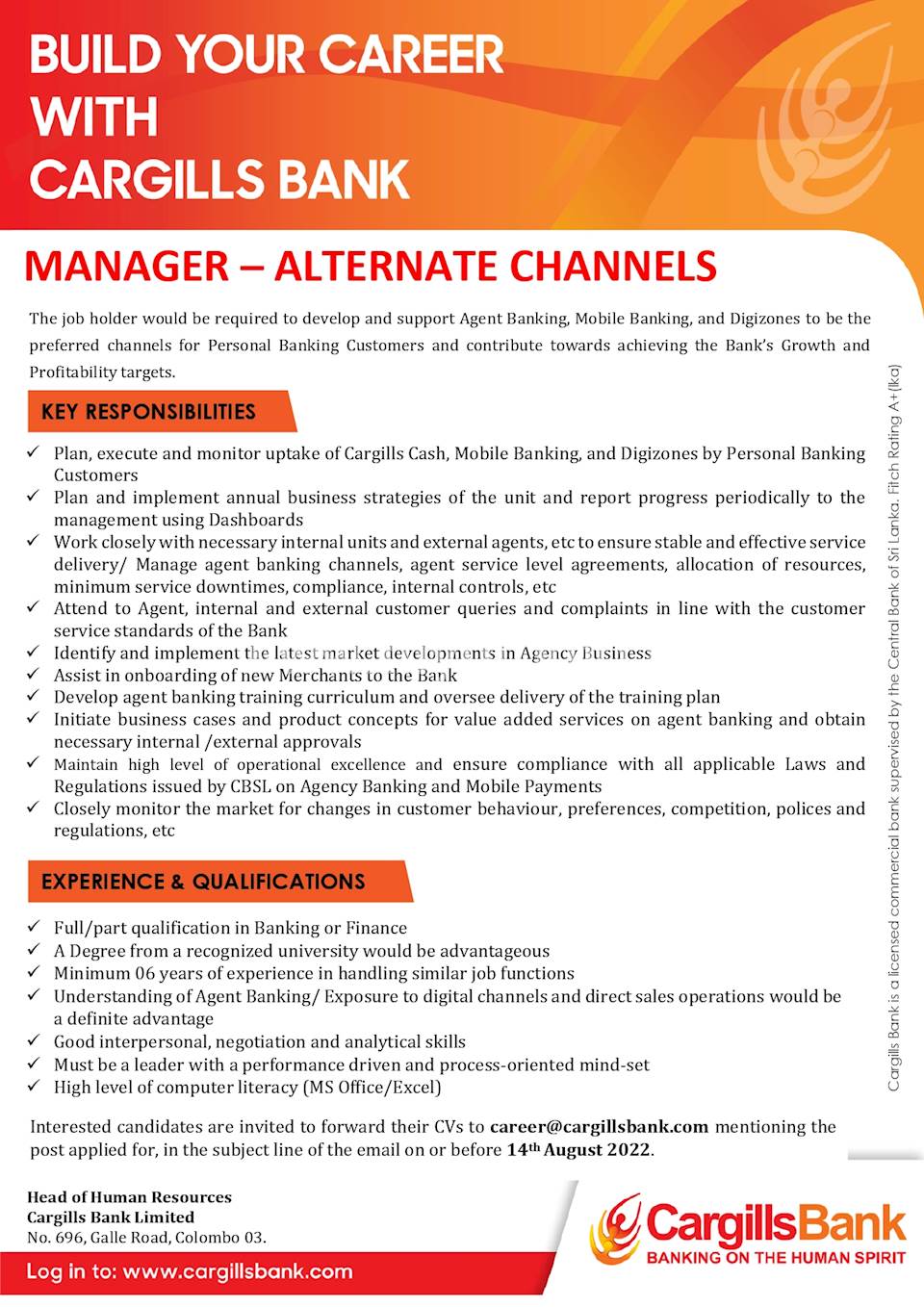 Manager - Alternate Channels