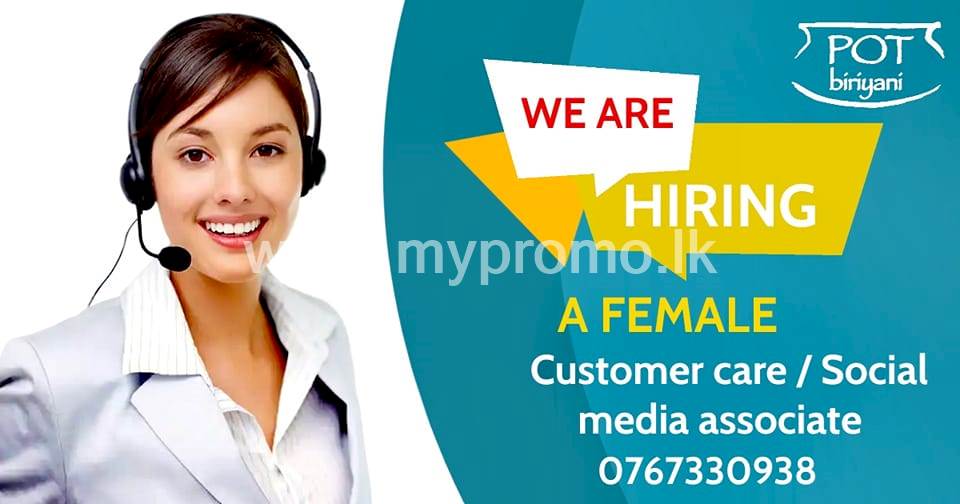 Customer care/Social Media Associate at Pot Biriyani