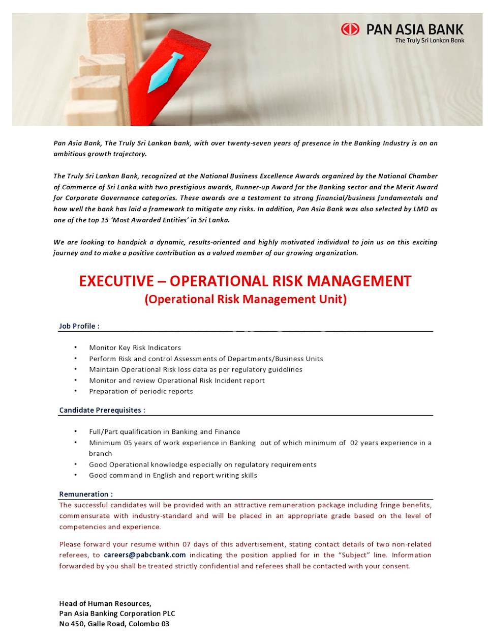 Executive - Operational Risk Management