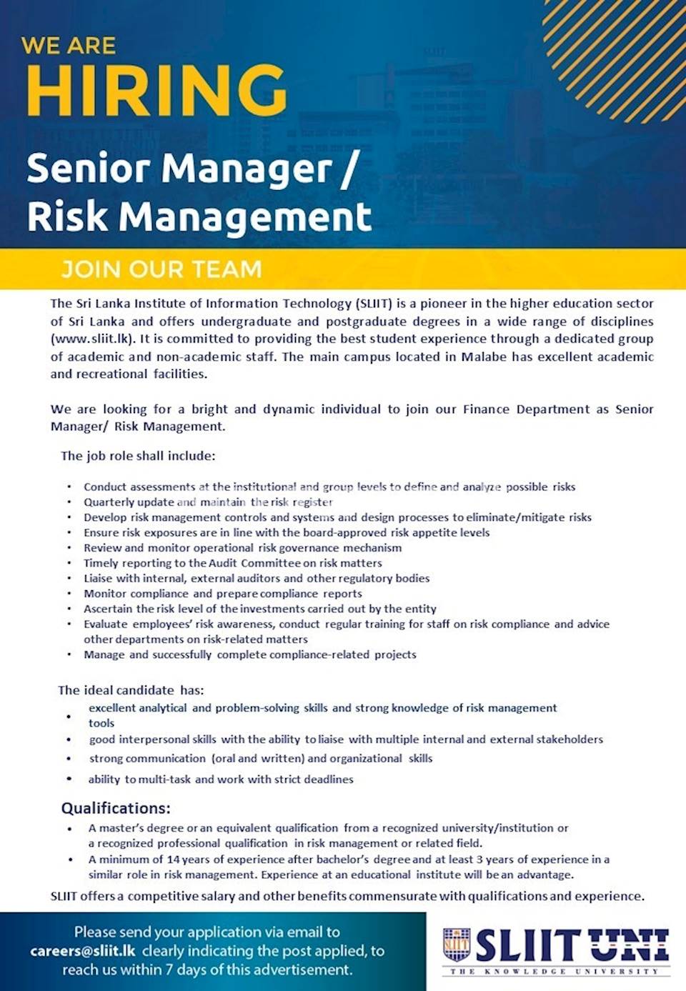 senior manager risk