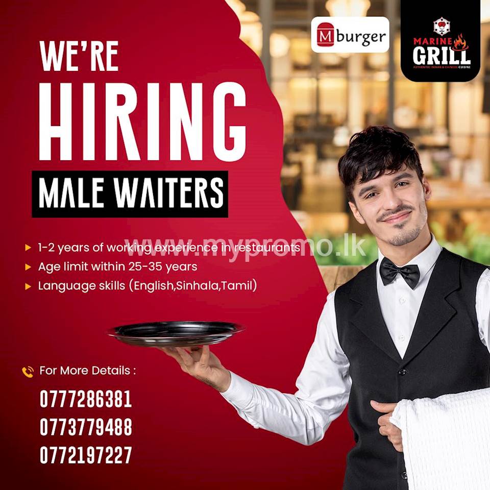 MALE WAITERS at Marine Grill