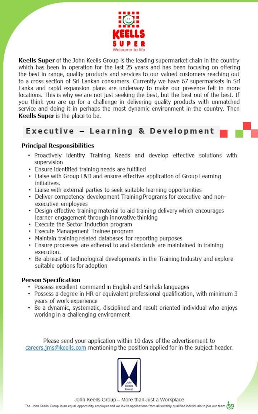 Executive - Learning & Development 