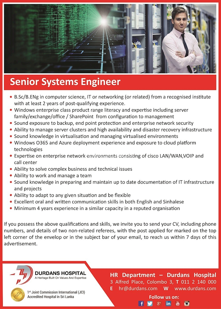Senior Systems Engineer 