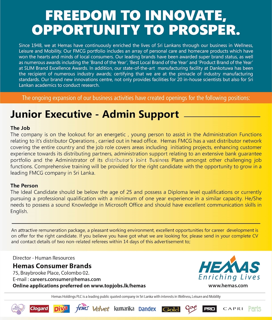 Junior Executive - Admin Support