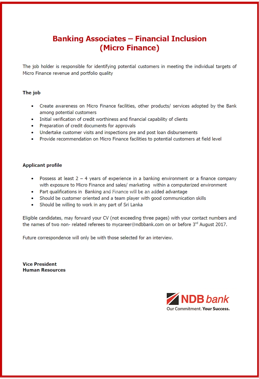 Banking Associates-Financial Inclusion 