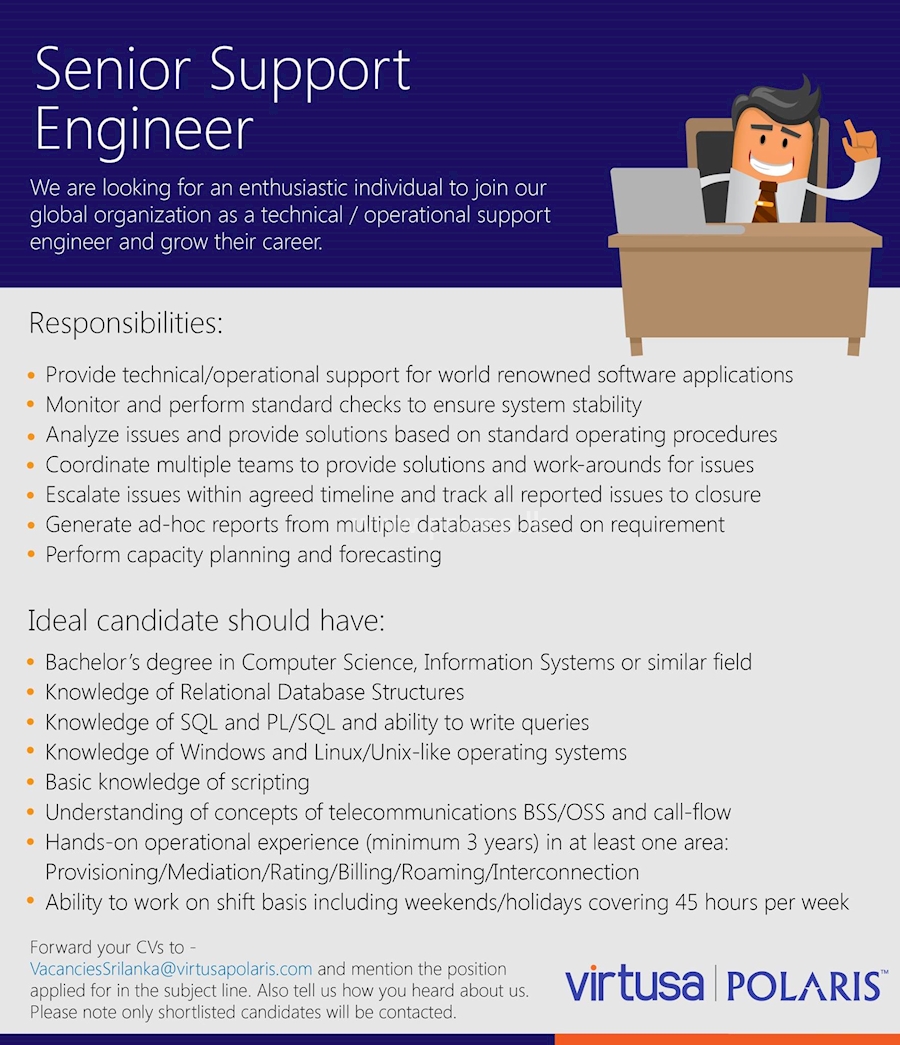 Senior Support Engineer 