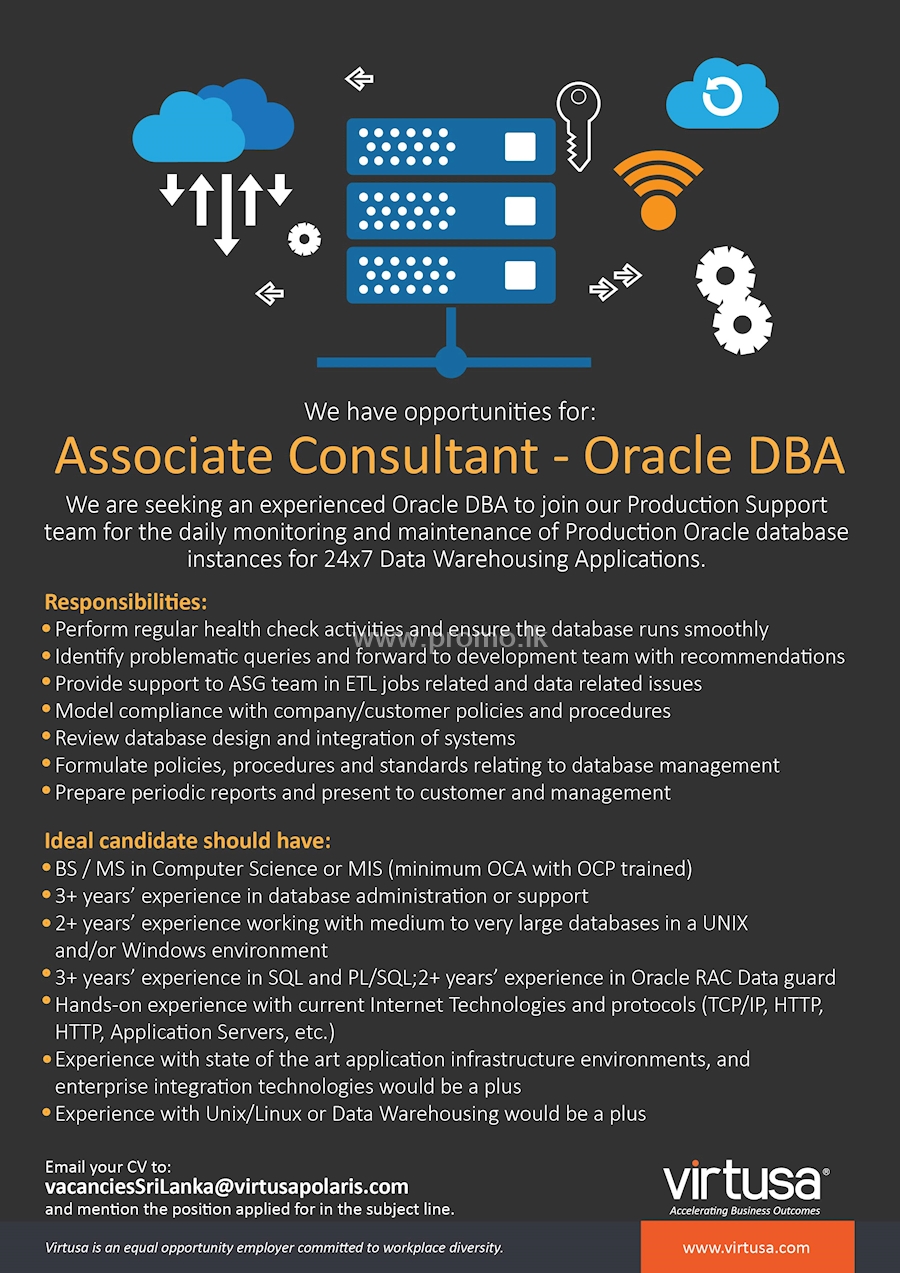 Associate Consultant-Oracle DBA 