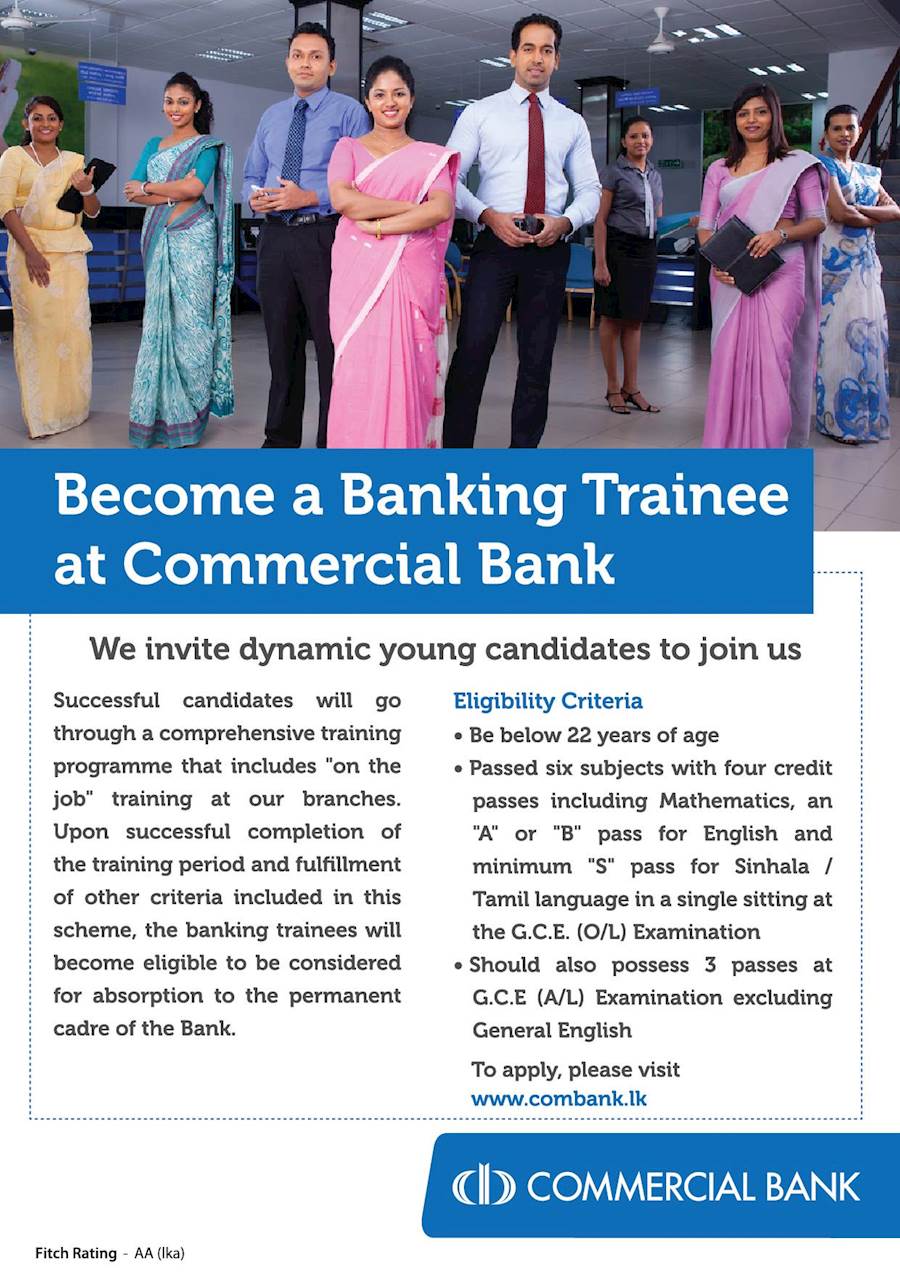 Become a Banking Trainee at Commercial Bank