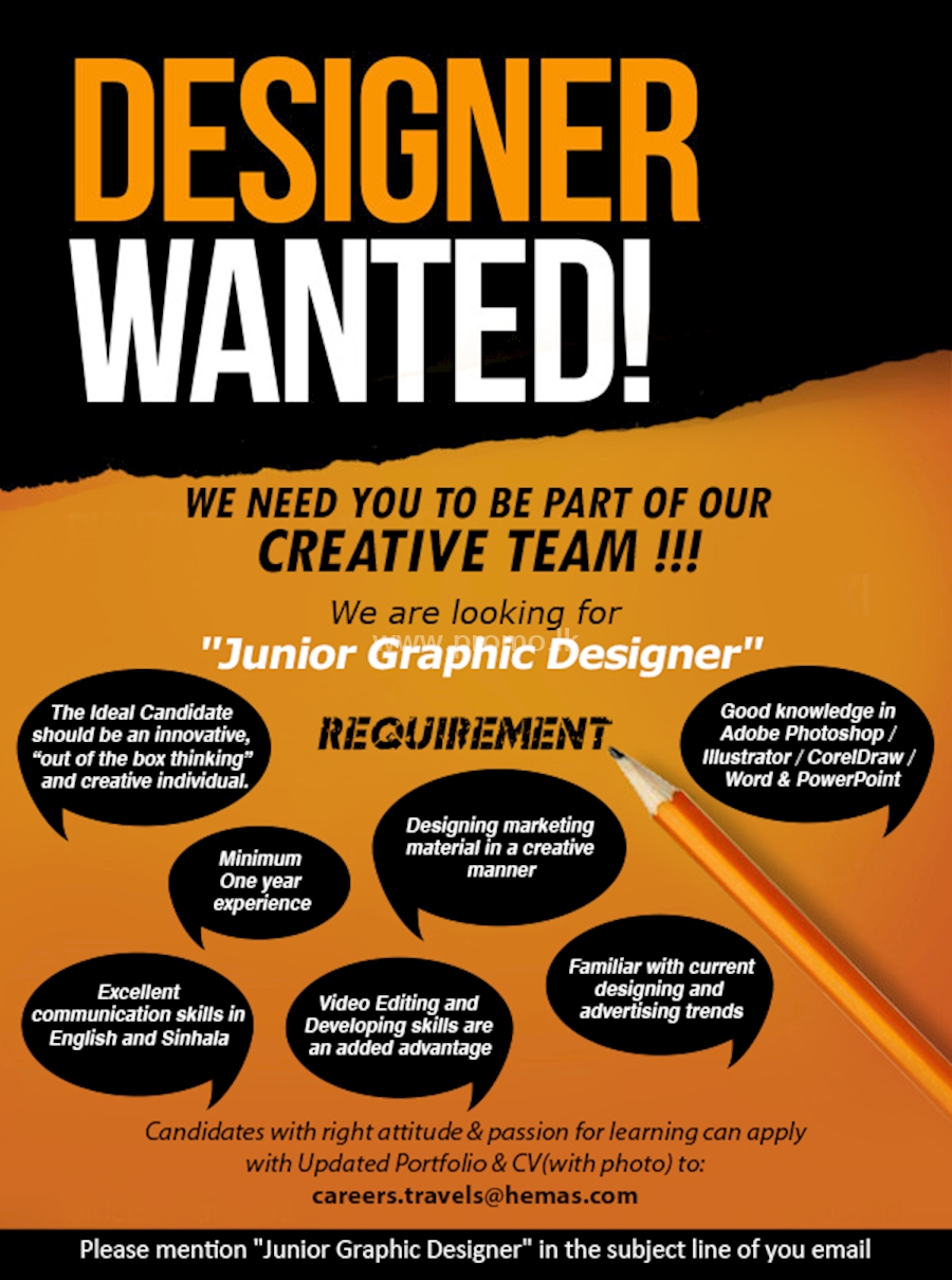 JUNIOR GRAPHIC DESIGNER at HEMAS 