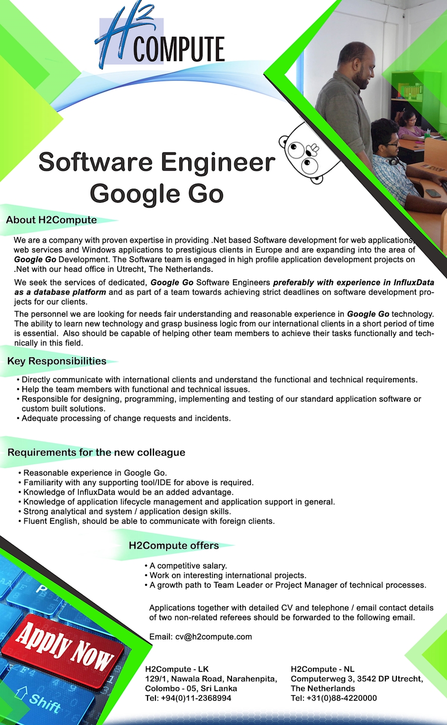 Software Engineer Google Go