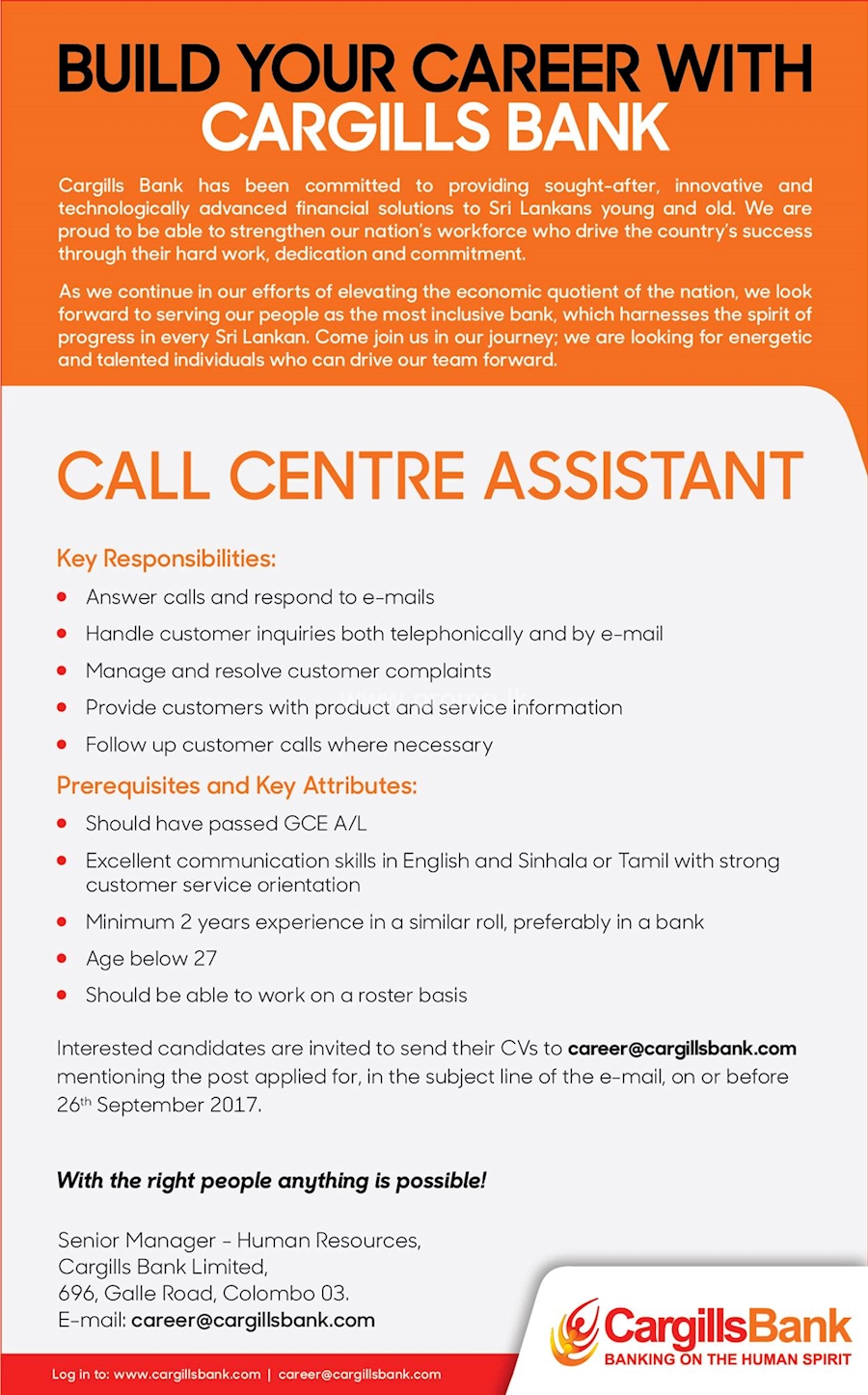 Call Centre Assistant 