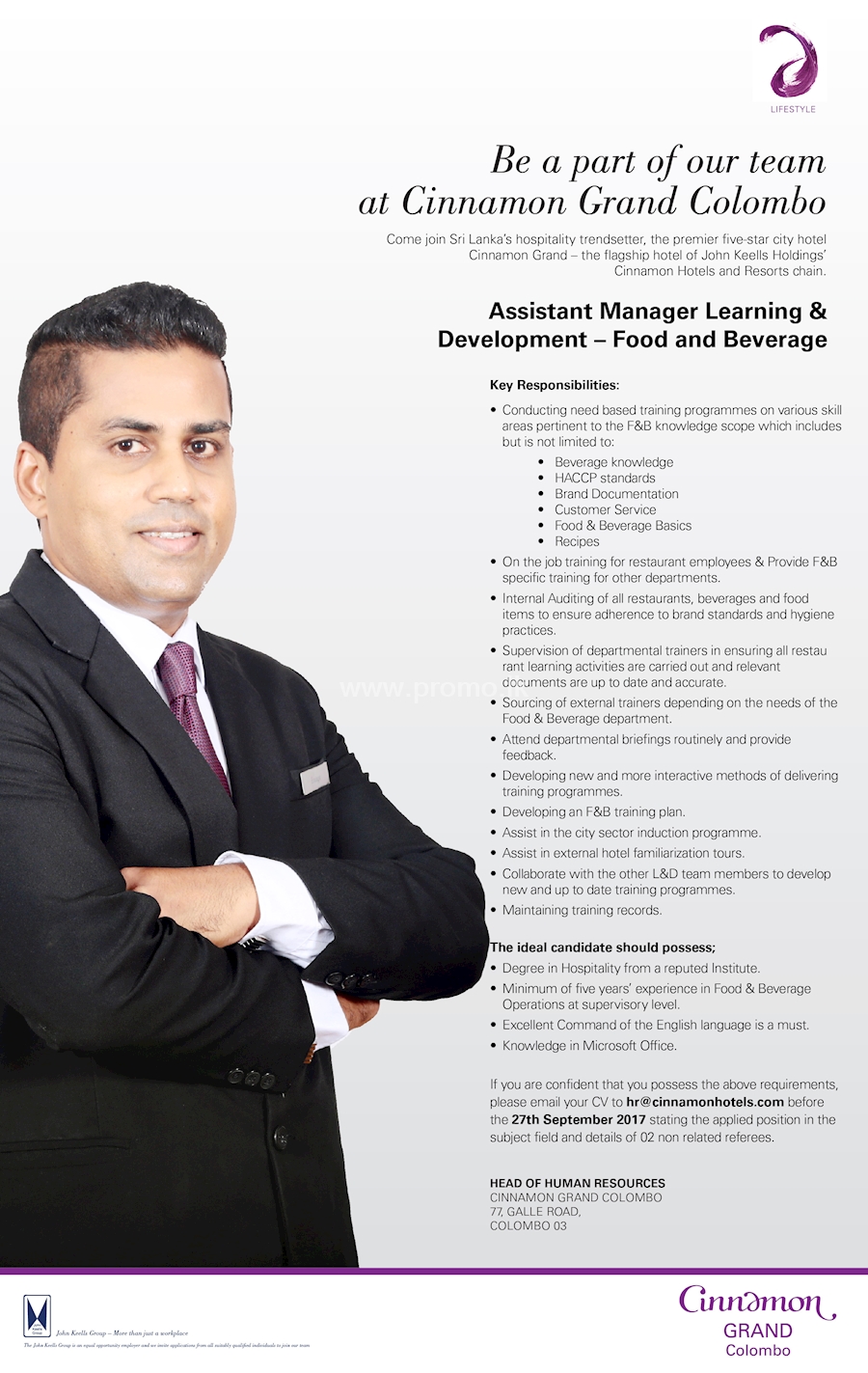 Assistant Manager Learning & Development - Food & Beverage 