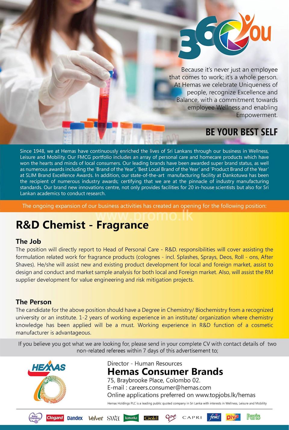 R&D Chemist - Fragrance 