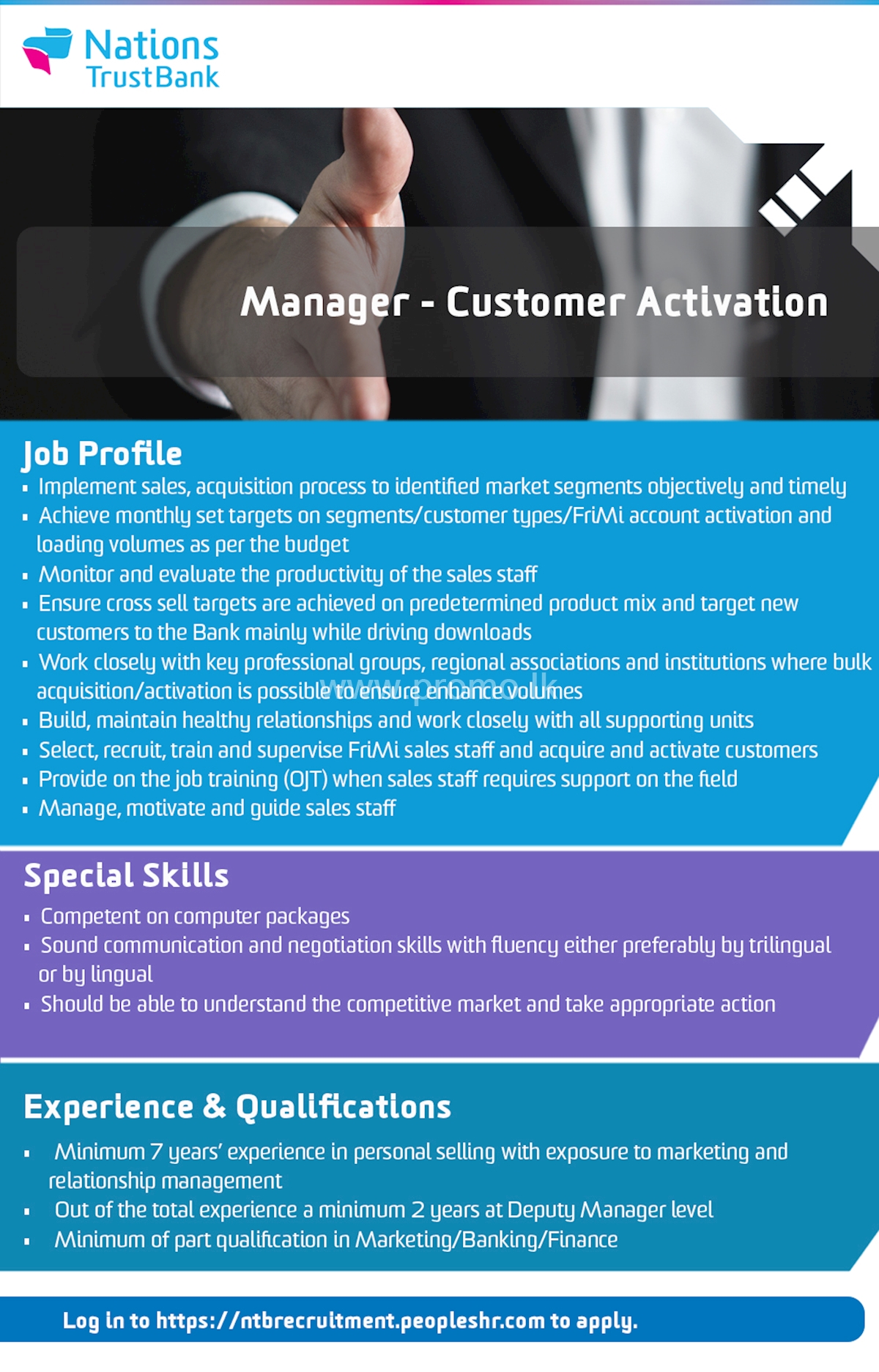 Manager - Customer Activation 