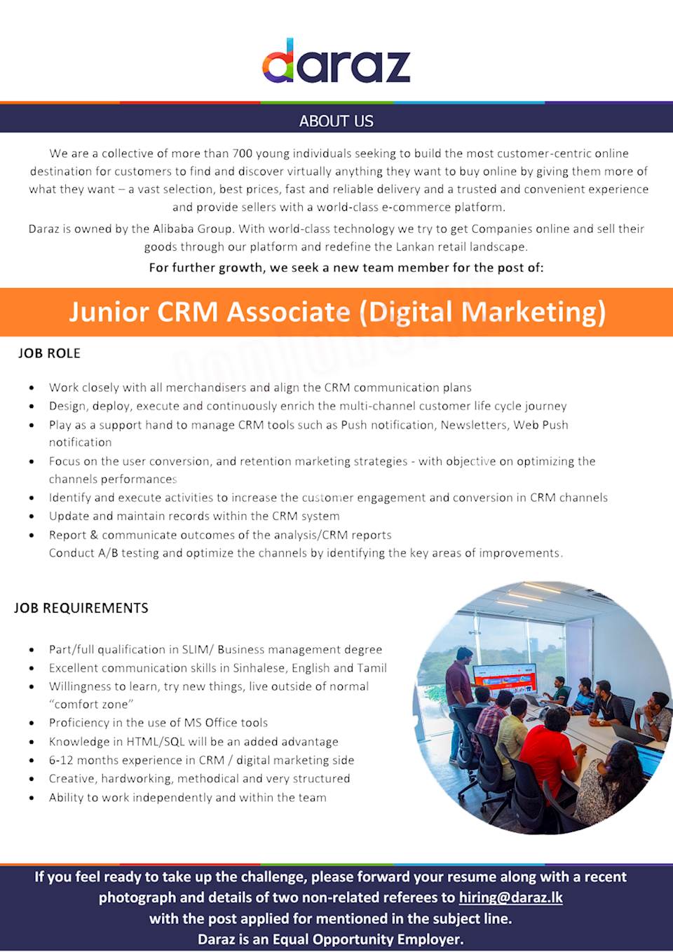 Junior CRM Marketing (Digital Marketing)