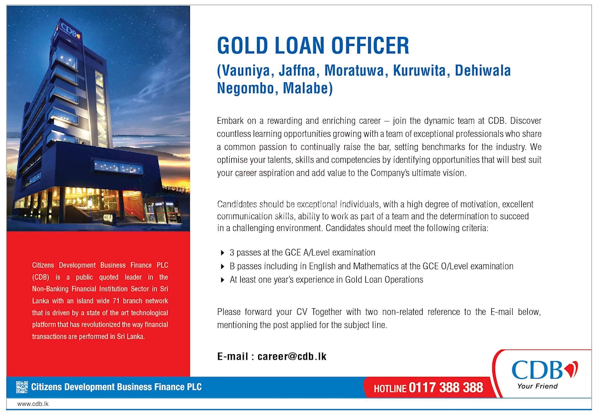 Gold Loan Officer