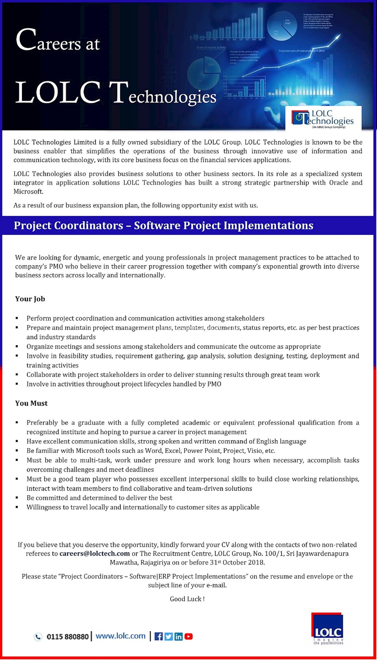 Project Coordinators - Software Project Implementations