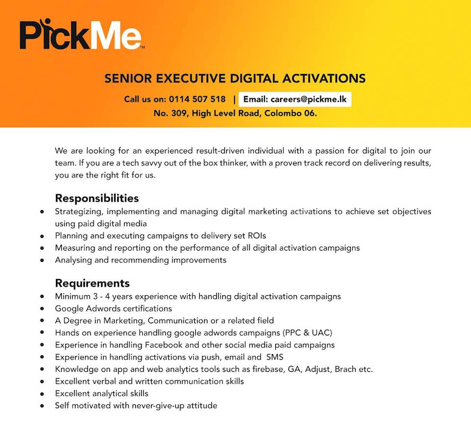 Senior Executive Digital Activations