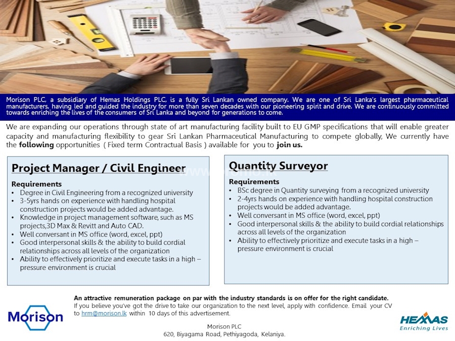 Project Manager / Civil Engineer / Quality Surveyor