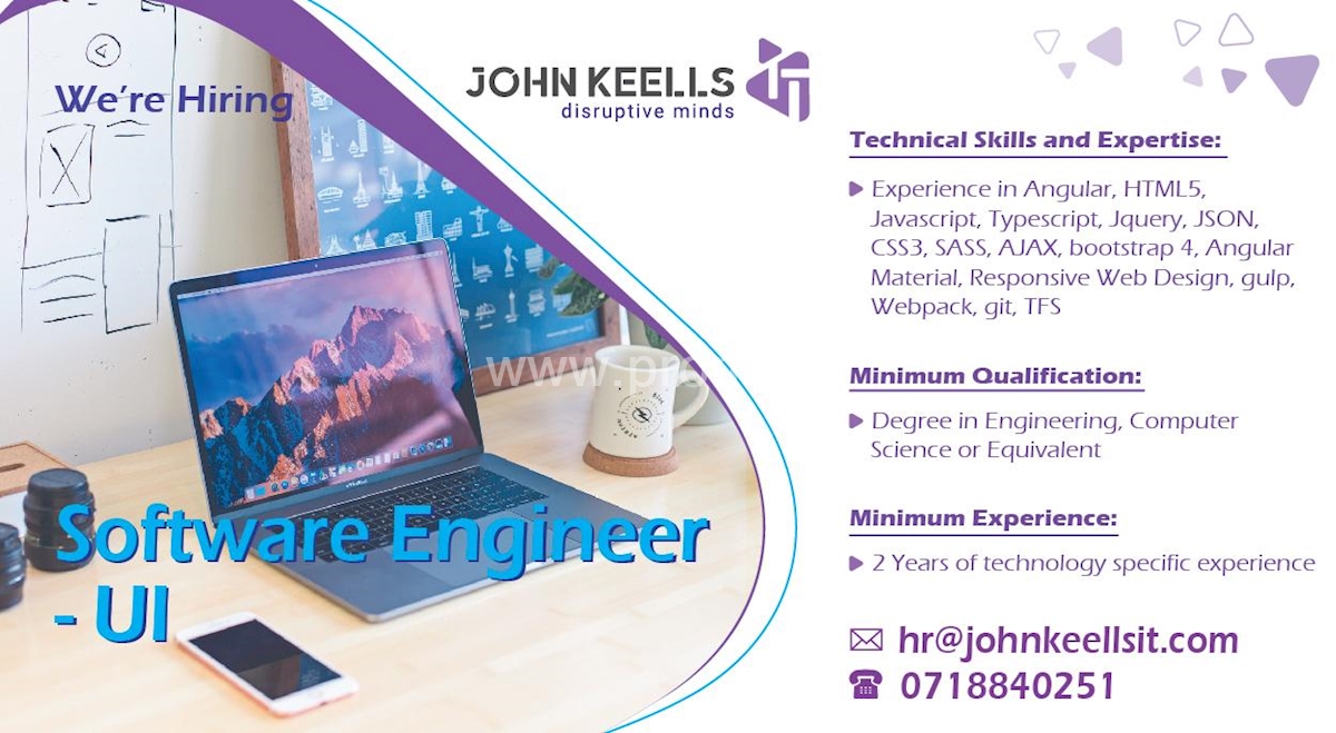 Software Engineer - UI at John Keells Holdings