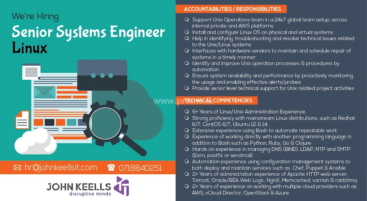 Senior Systems Engineer - Linux