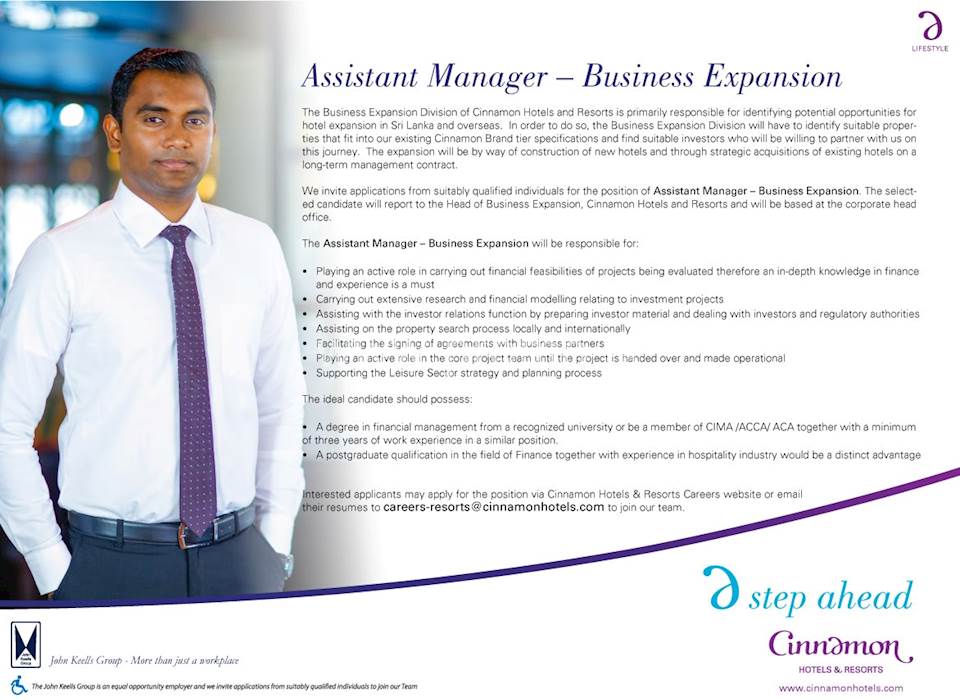 Assistant Manager - Business Expansion