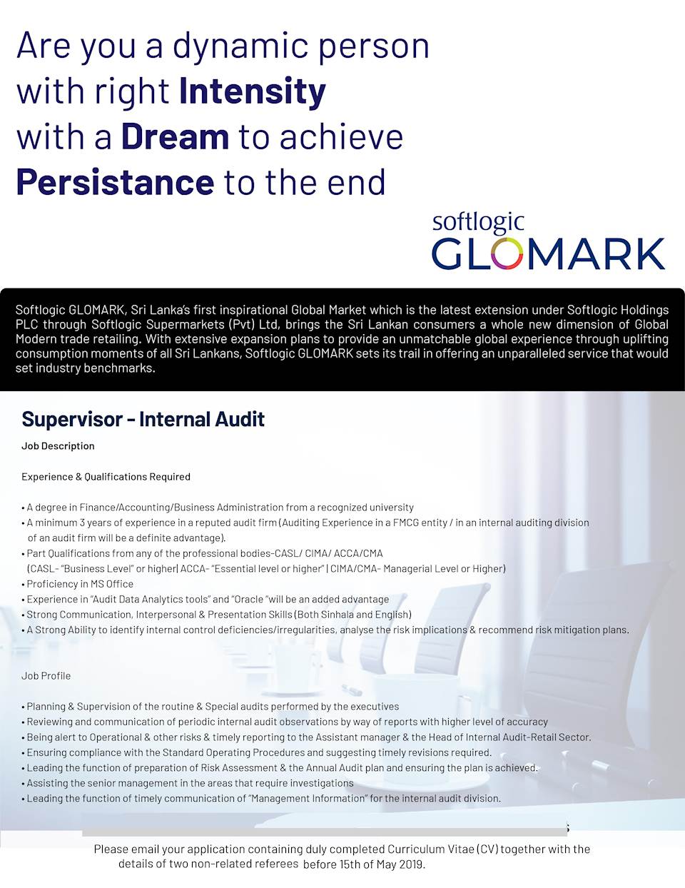 Supervisor - Internal Audit