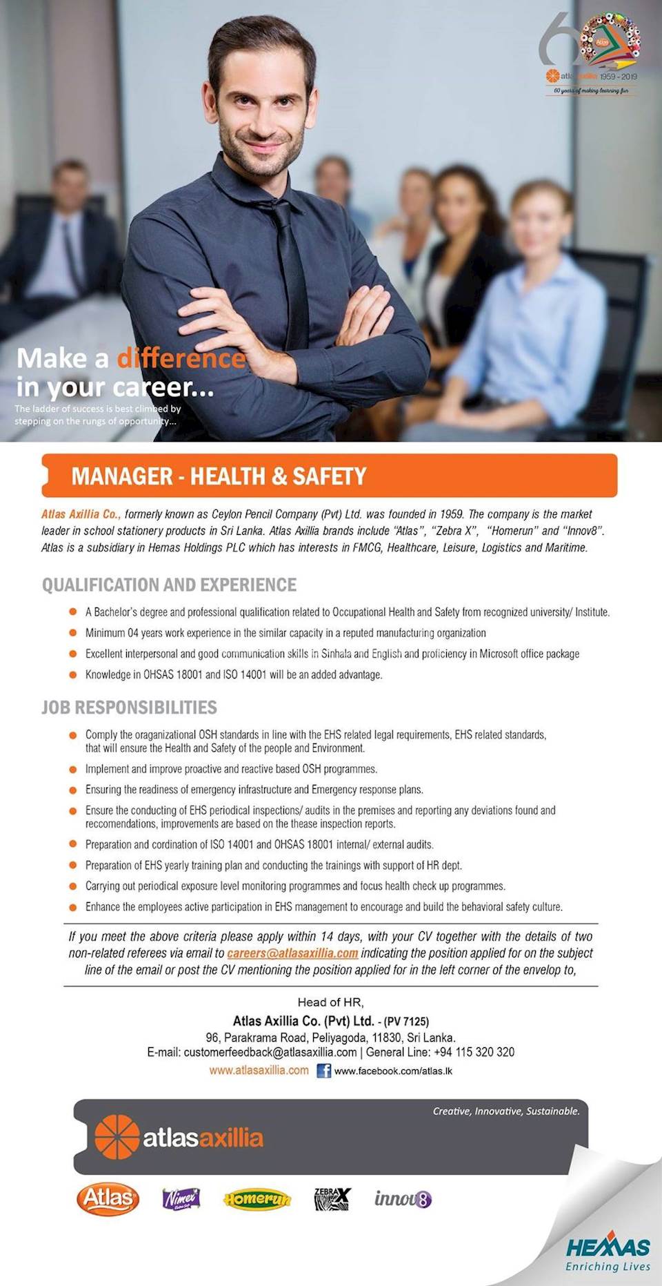 Manager - Health & Safety