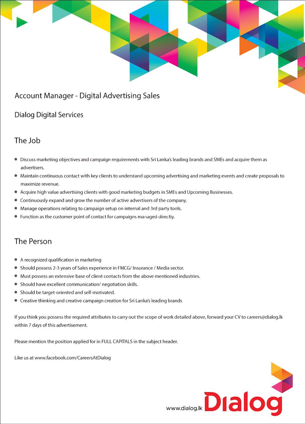 Account Manager - Digital Advertising Sales