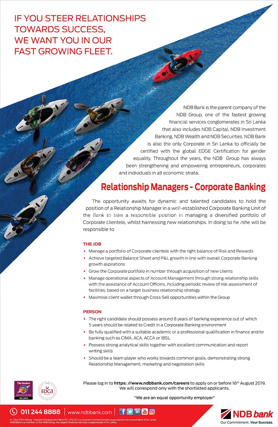 Relationship Managers - Corporate Banking