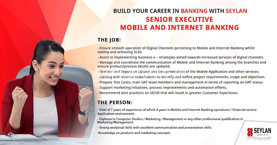 Senior Executive - Mobile and Internet Banking 