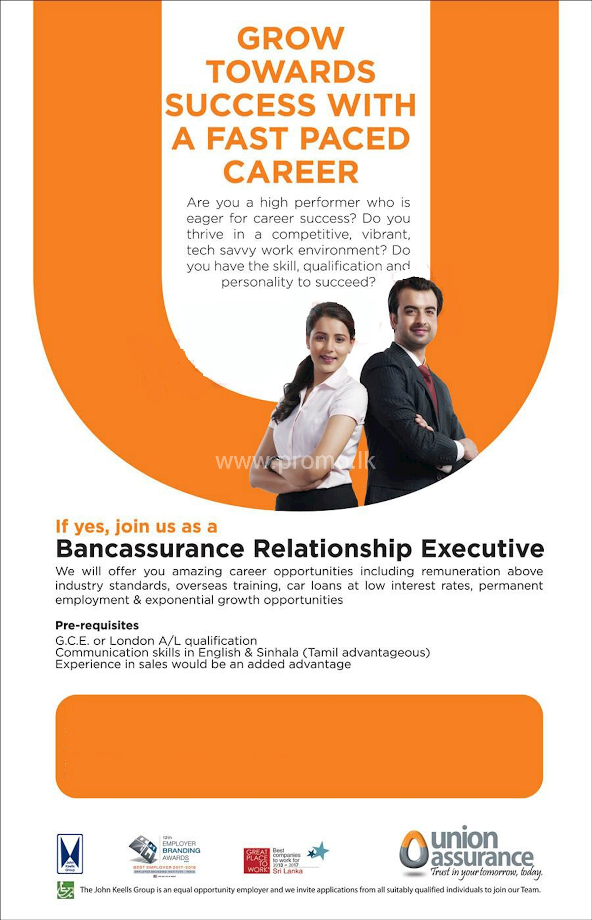 Bancassurance Relationship Executive