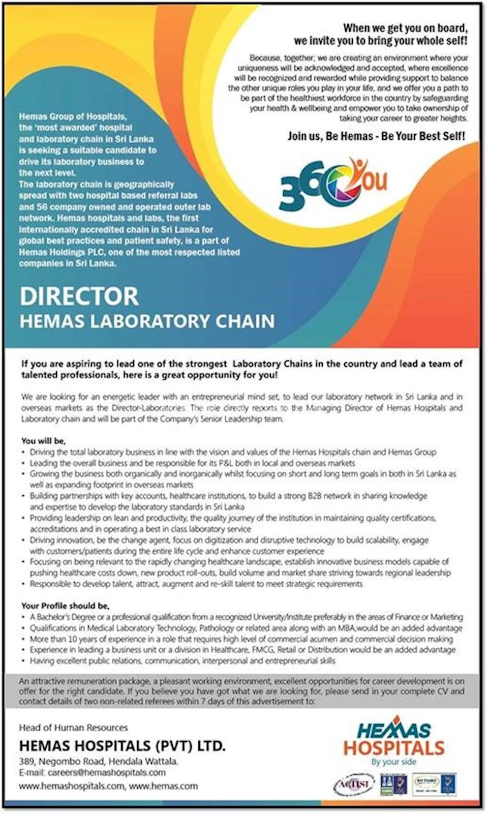 Director - Hemas Laboratory Chain