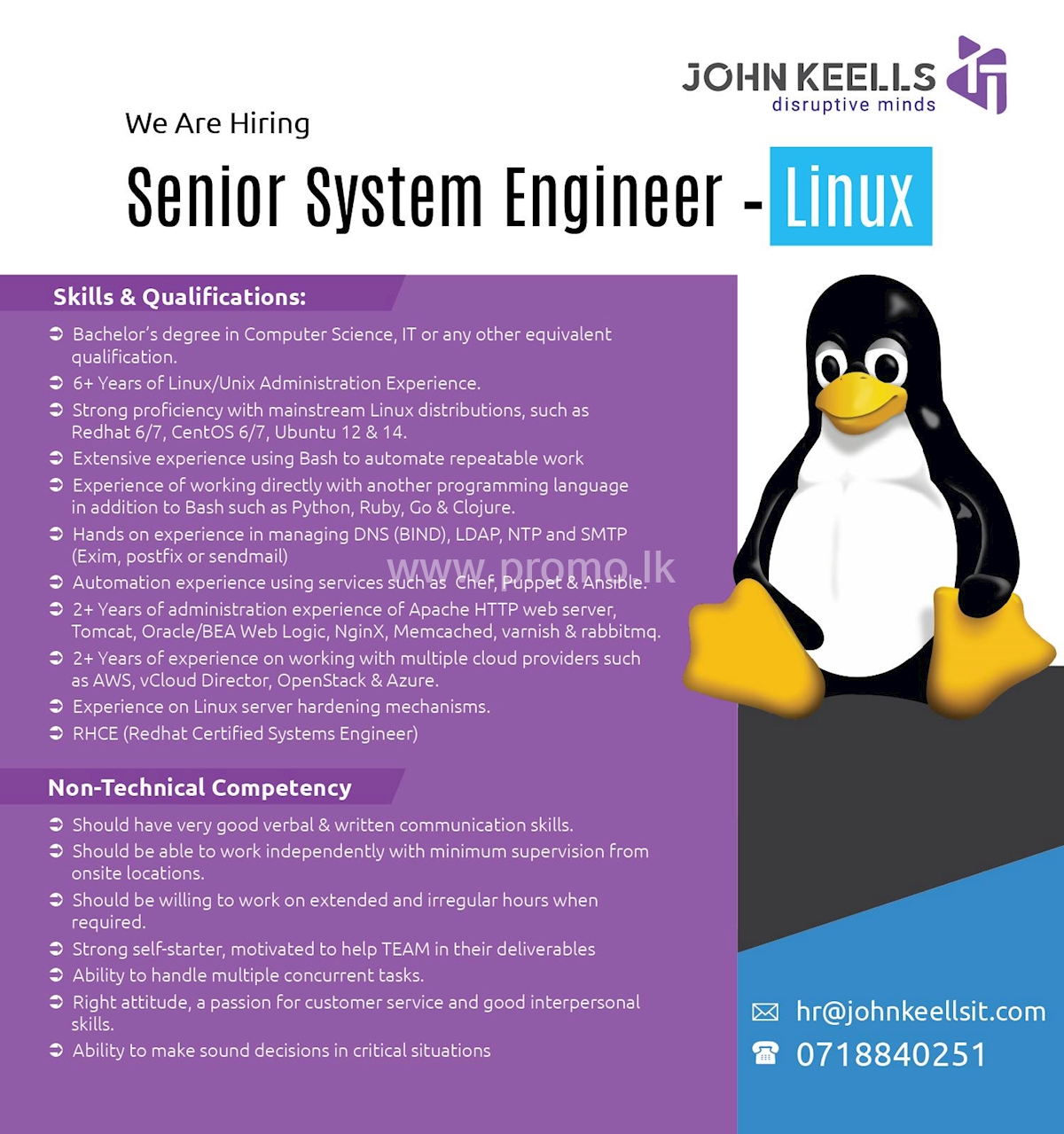 Senior System Engineer - Linux
