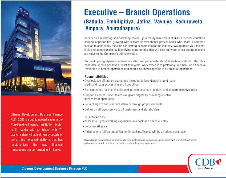 Executive - Branch Operations