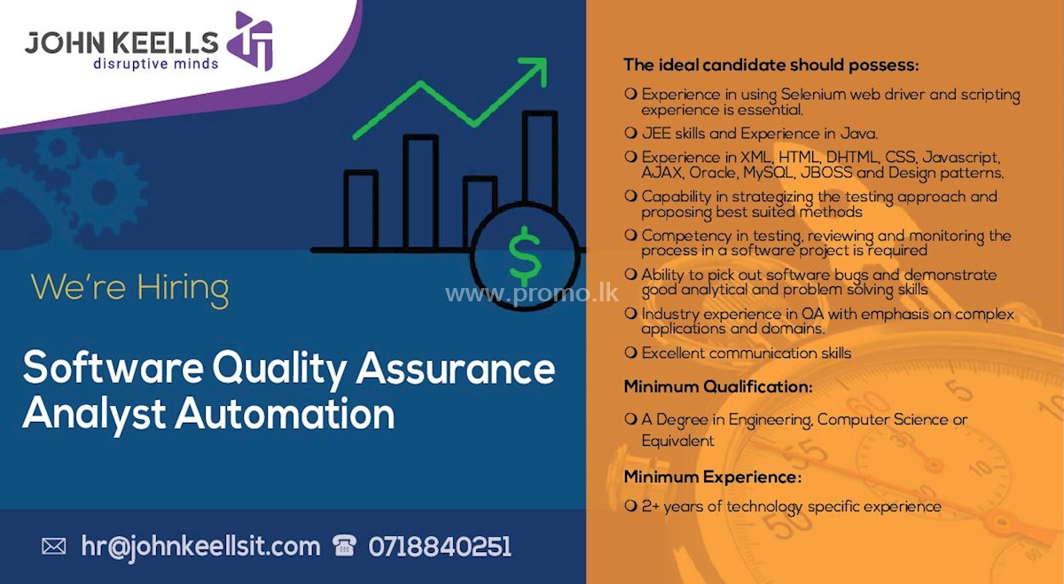 Software Quality Assurance Analyst Automation