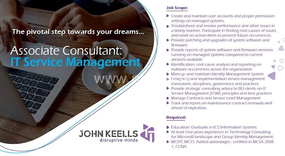 Associate Consultant - IT Service Management 