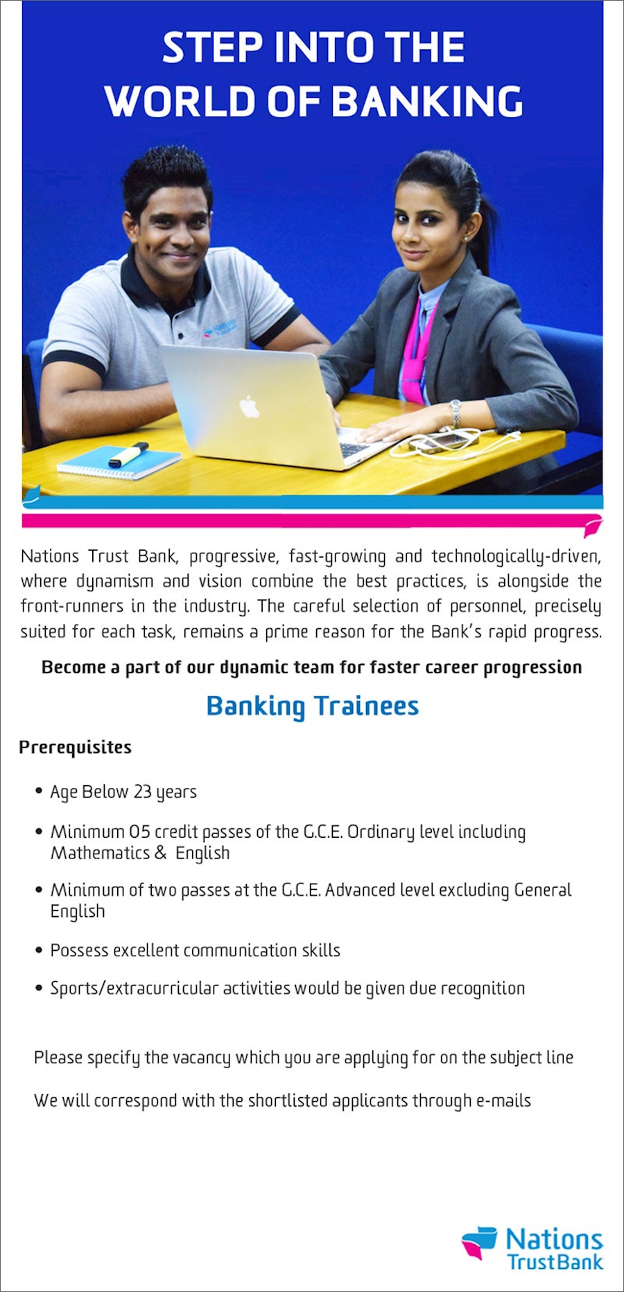 Banking Trainees