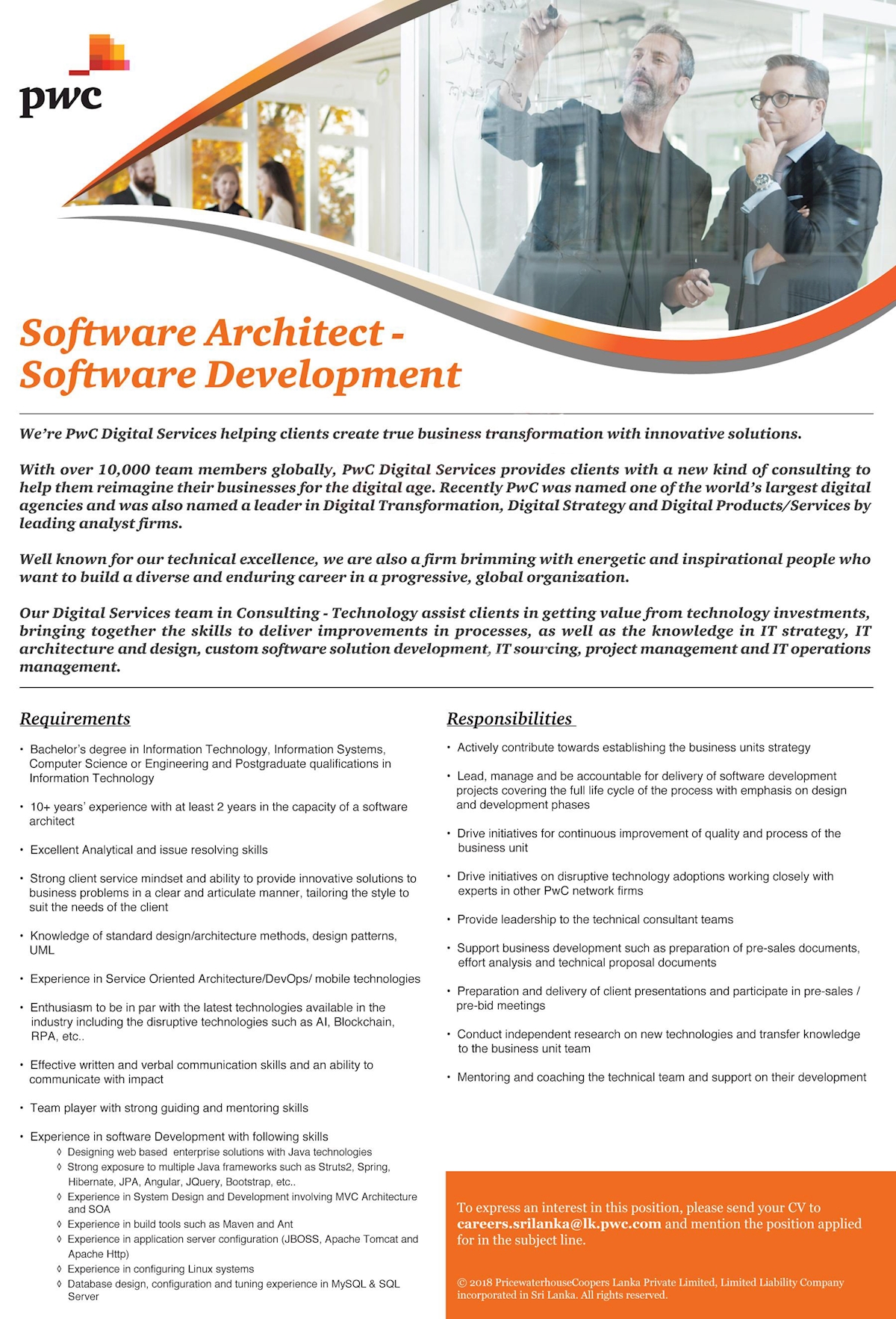 Software Architect - Software Development 