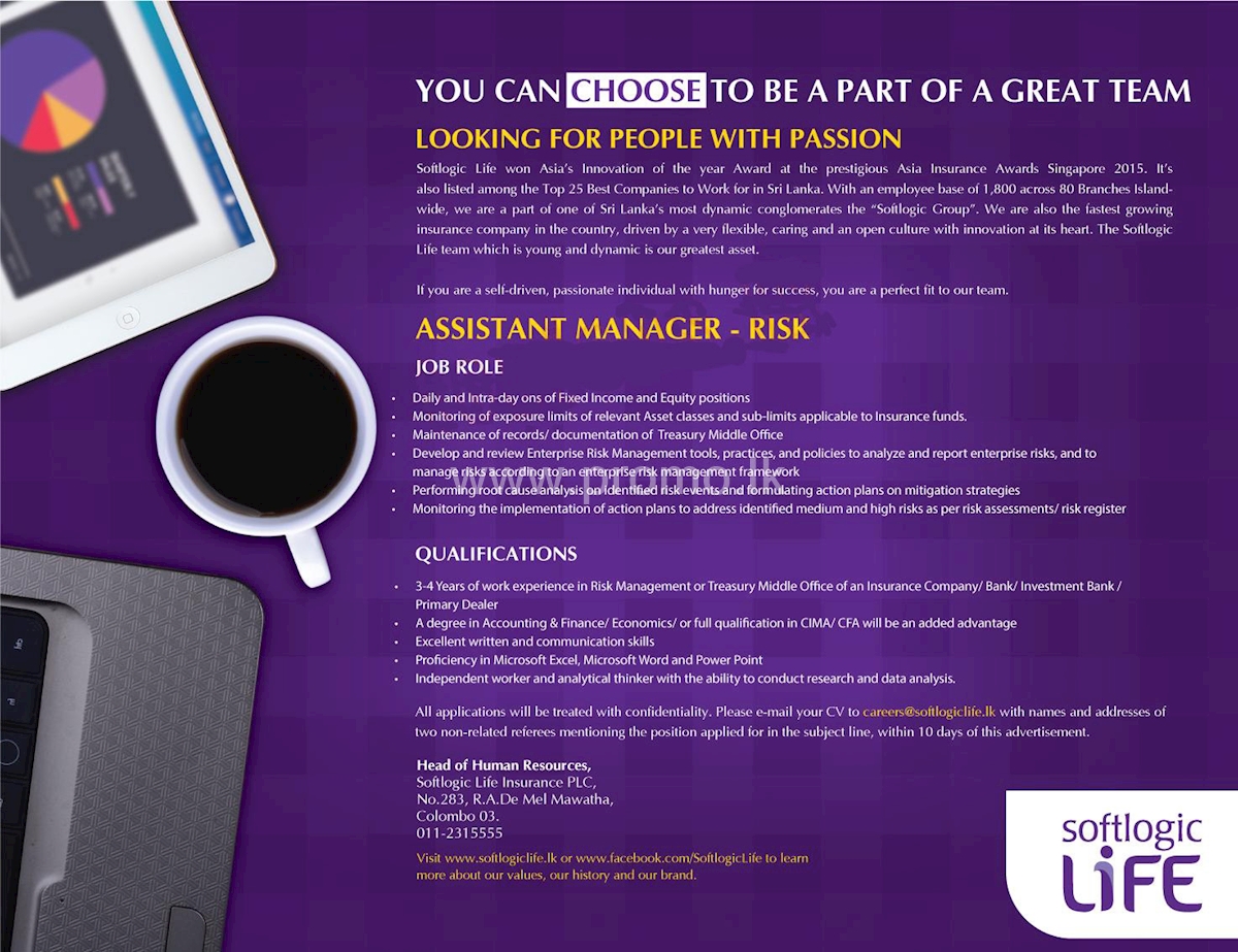 Assistant Manager - Risk