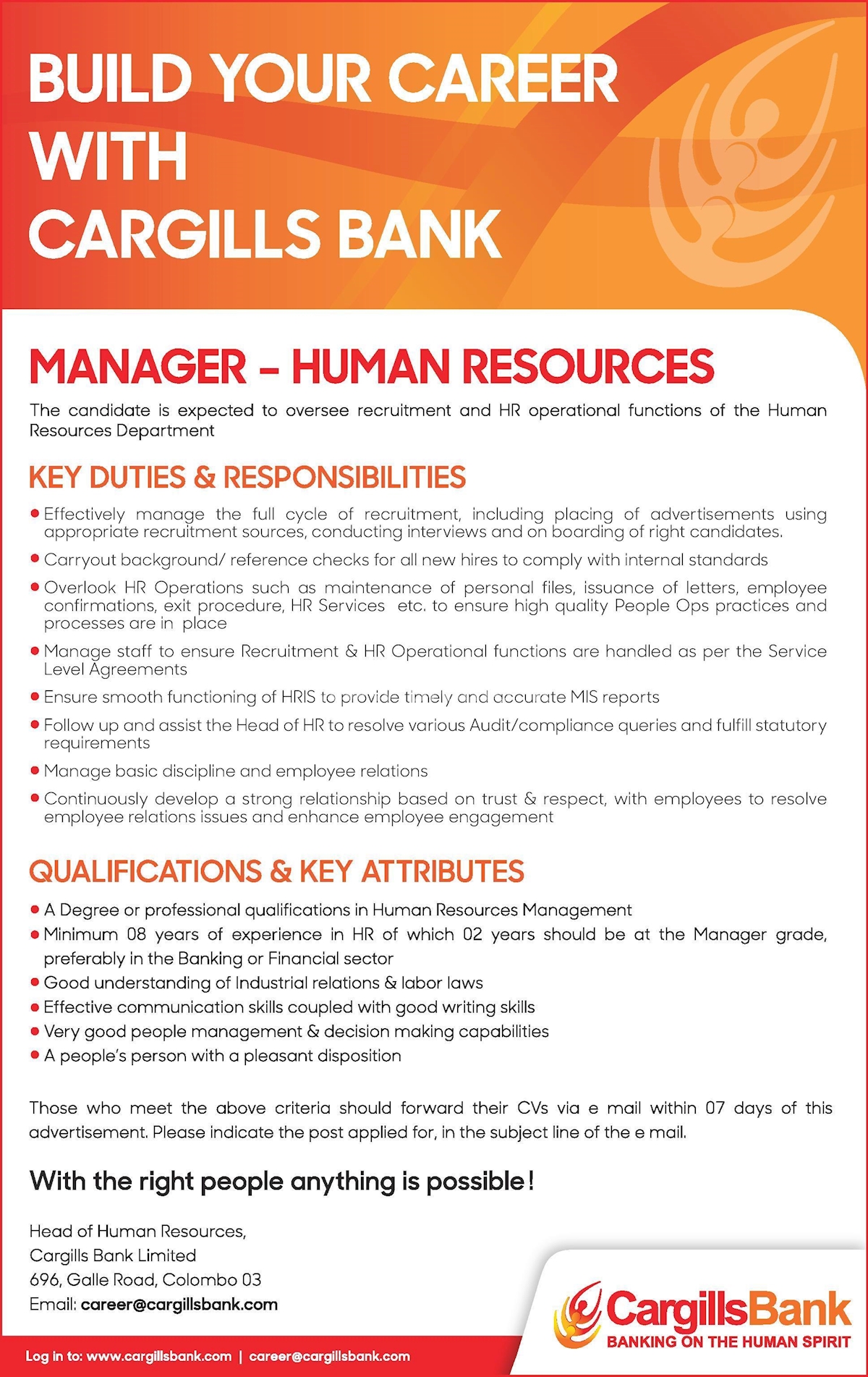 Manager - Human Resources