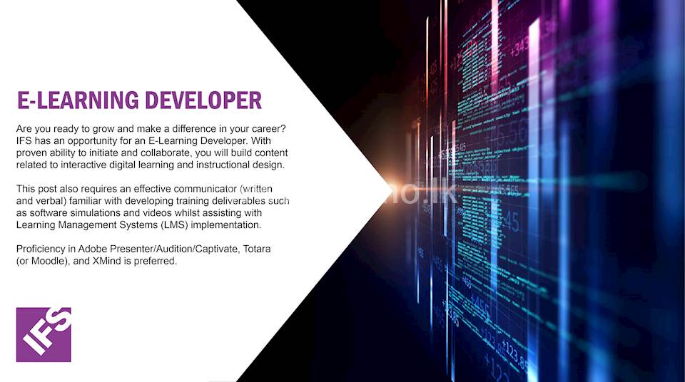 ELearning Developer at IFS Sri Lanka