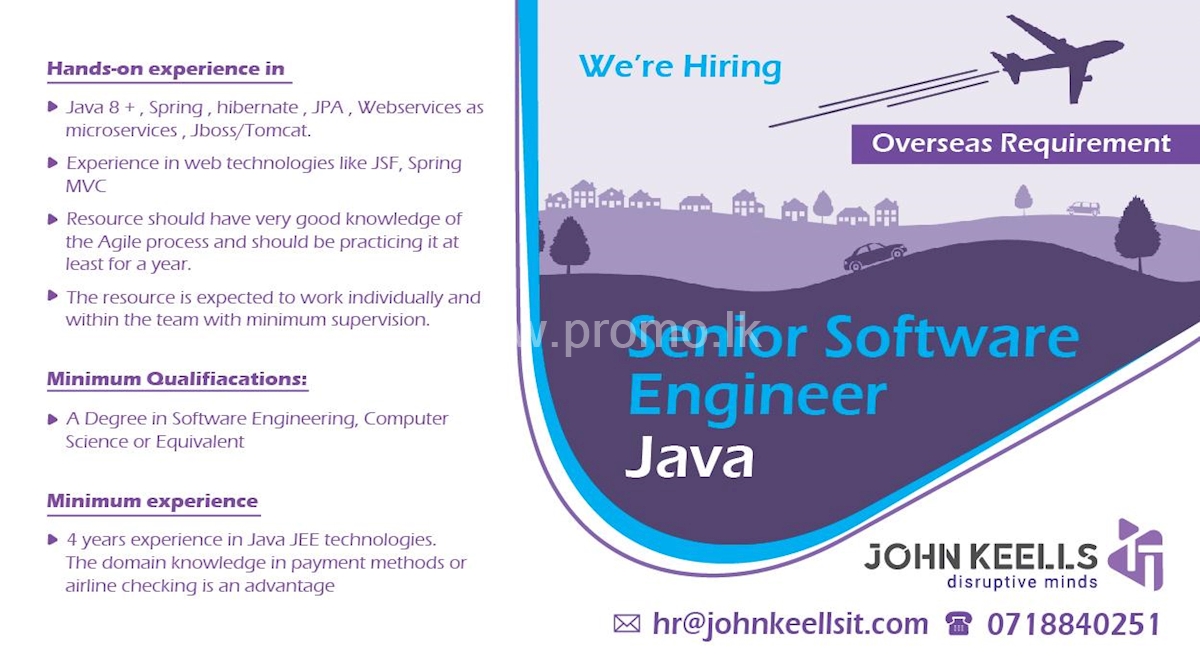 Senior Software Engineer Java (Overseas)