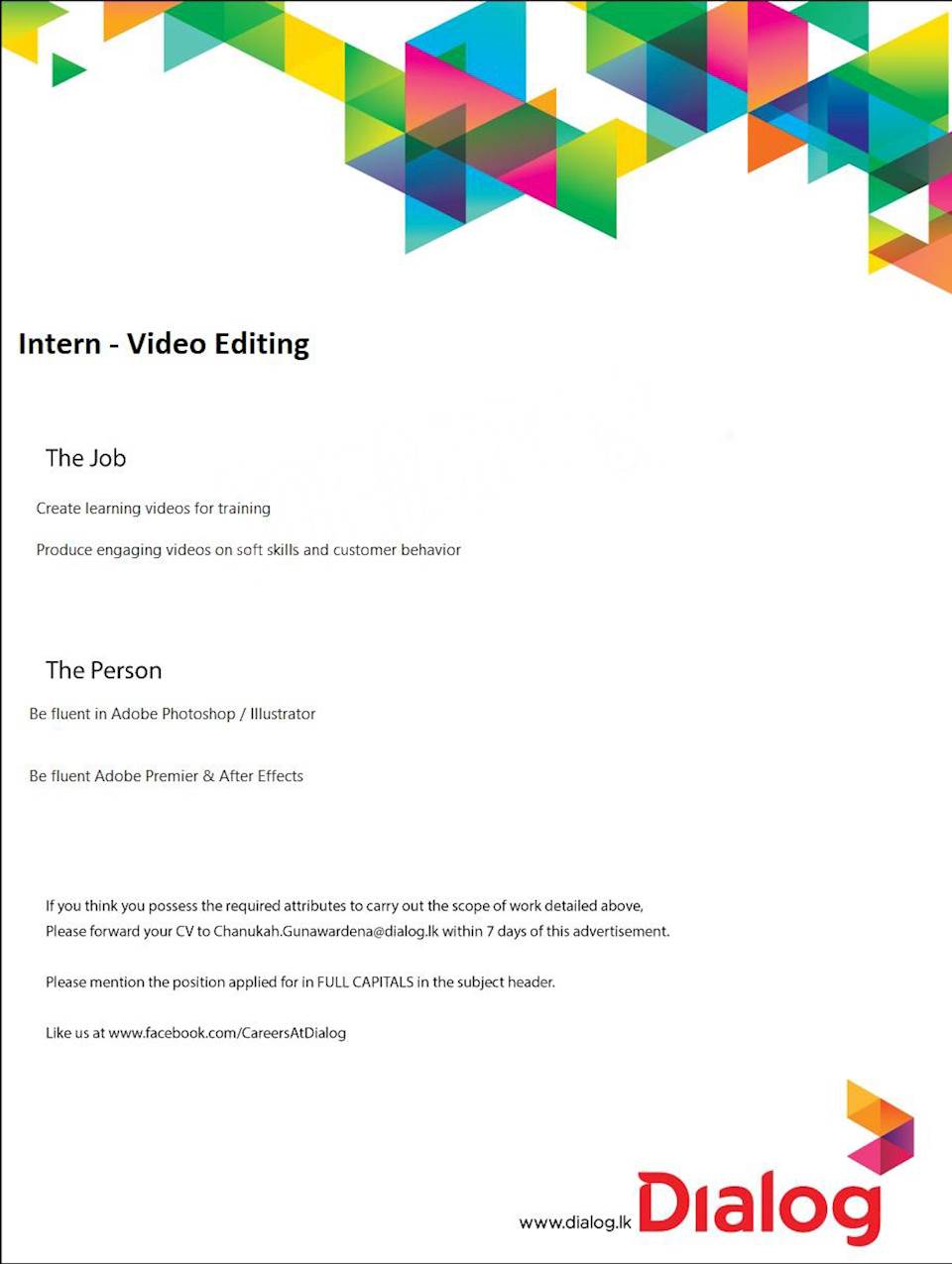 Intern - Video Editing 