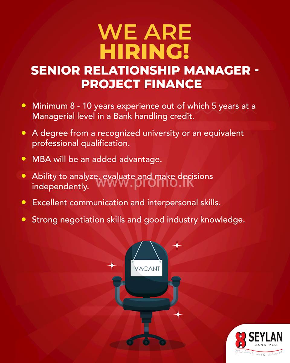 Senior Relationship Manager - Project Finance