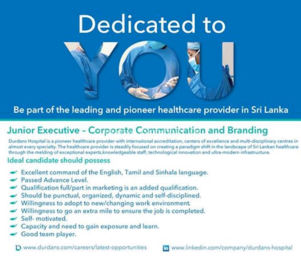 Junior Executive - Corporate Communication and Branding 