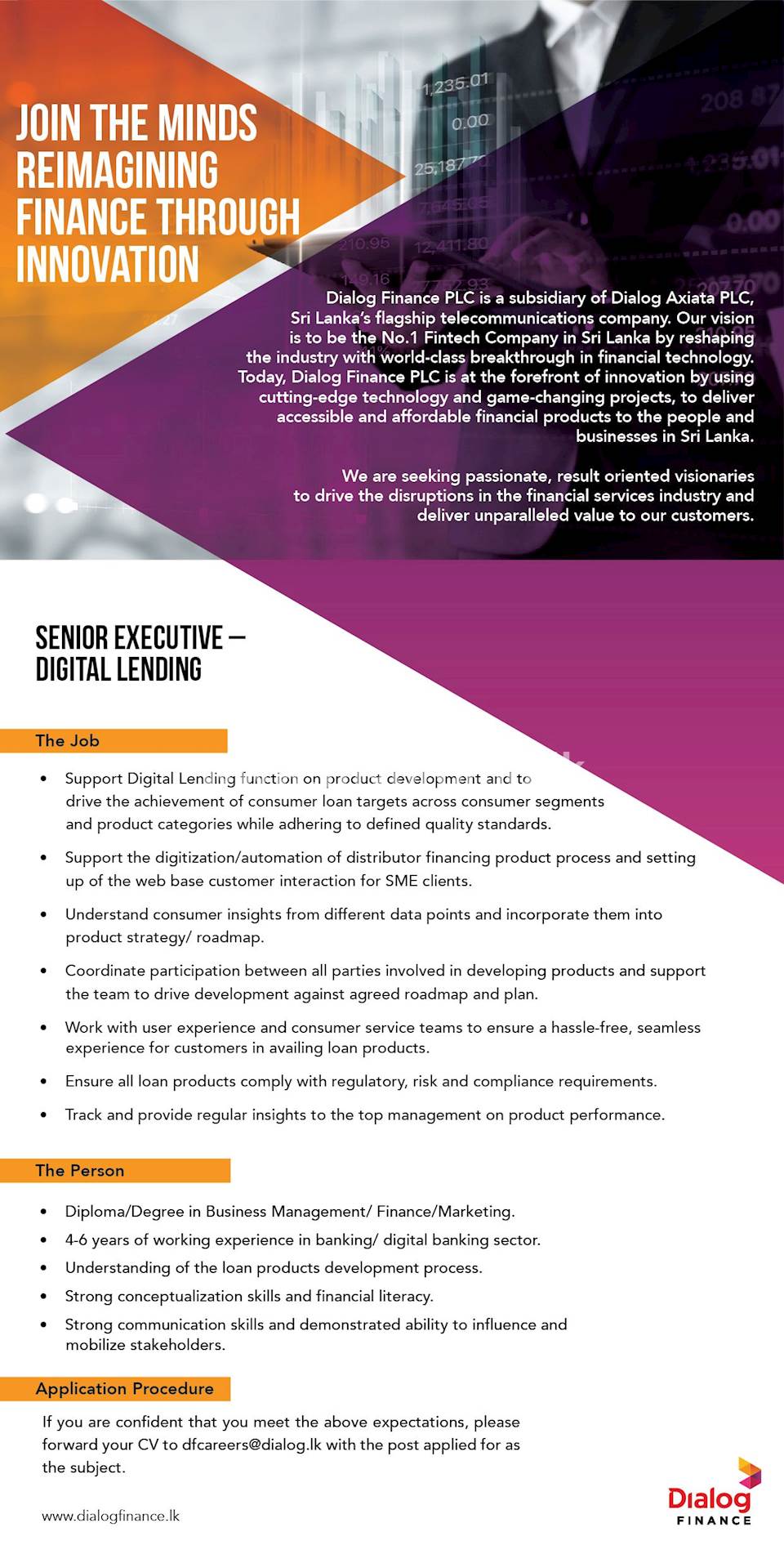 Senior Executive - Digital Lending